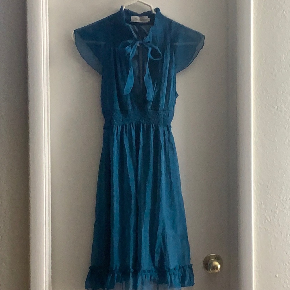 Blue dress